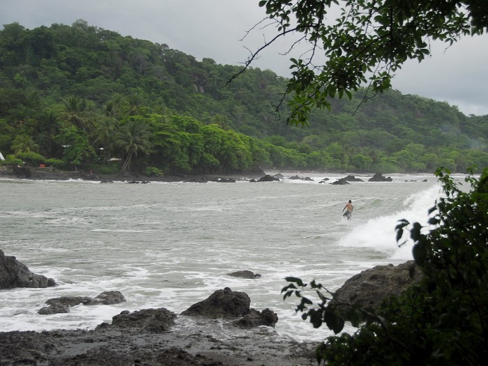 Surfing in Montezuma